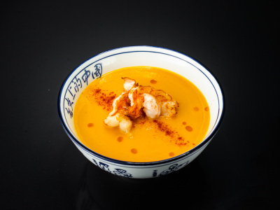 фото Тыквенный крем суп с креветкой