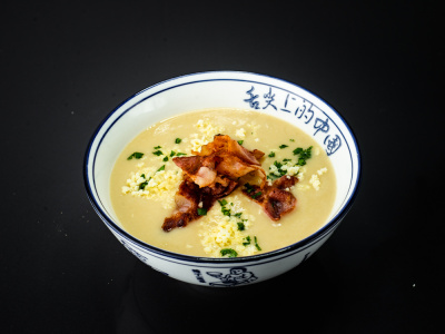 фото Сырный крем суп с беконом